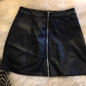Pleather skirt